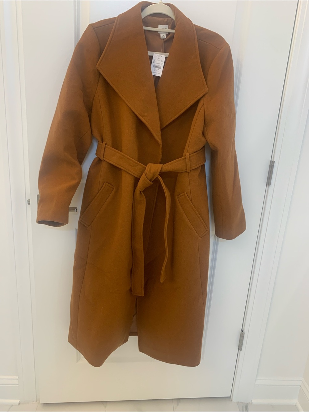 Brand New - J. Crew Belted Trench Coat in Cognac Brown
